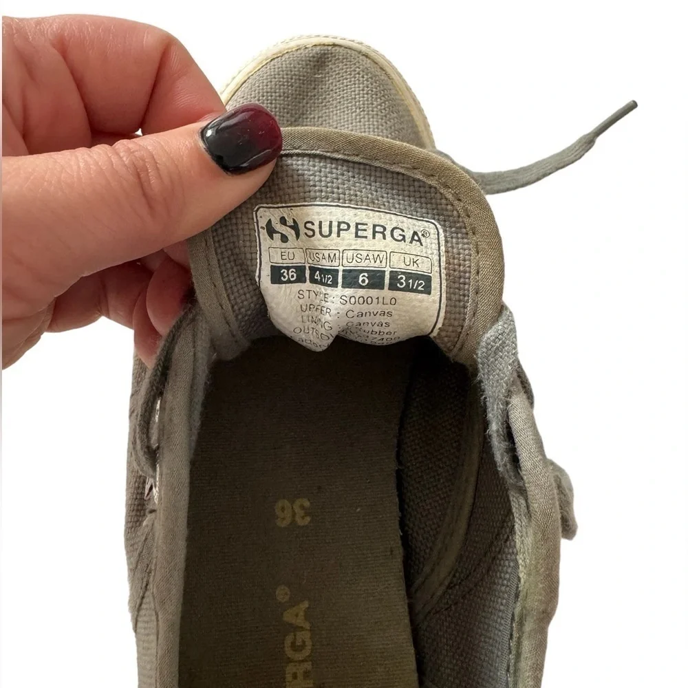 Superga 2740 Platform Sneakers, Grey, size 6